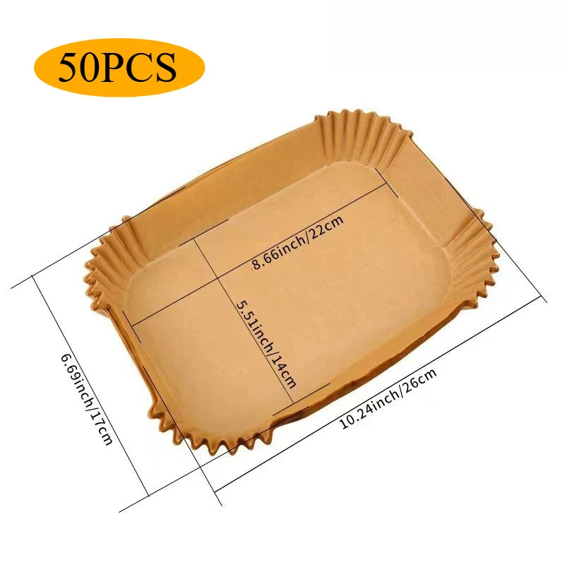Disposable Air Fryer Paper Liners | Non-Stick & Oil-Proof