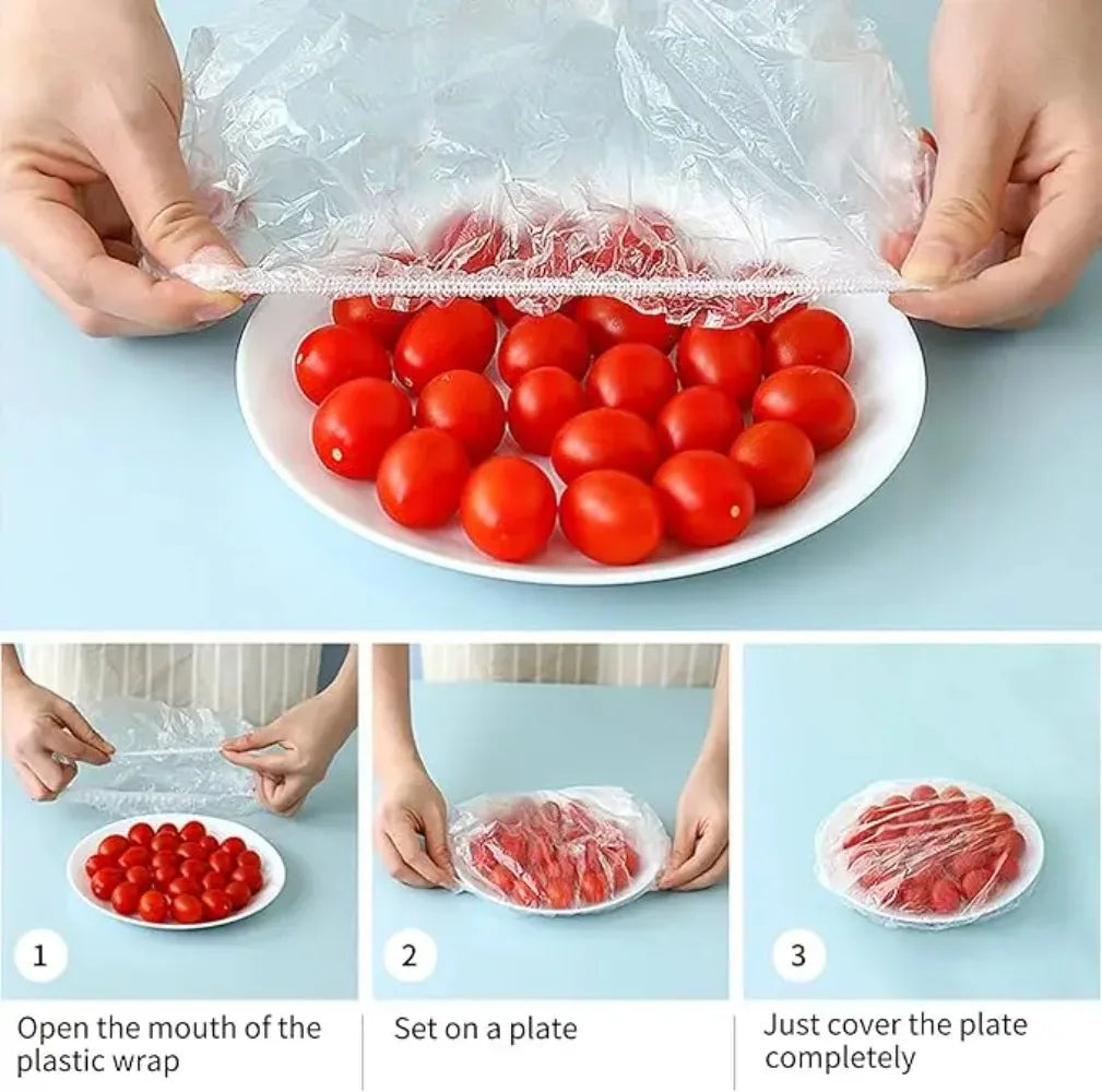 Stretch-Seal Disposable Food Covers | Bowl & Dish Wraps