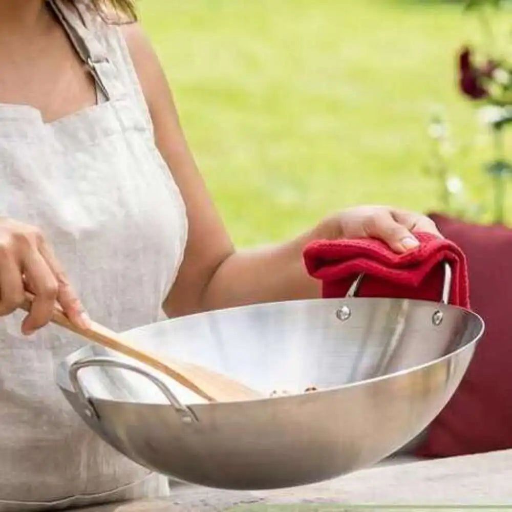 Heavy Duty Stainless Steel Wok