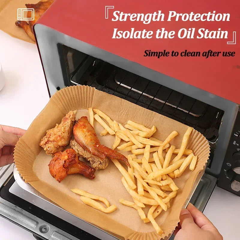 Disposable Air Fryer Paper Liners | Non-Stick & Oil-Proof