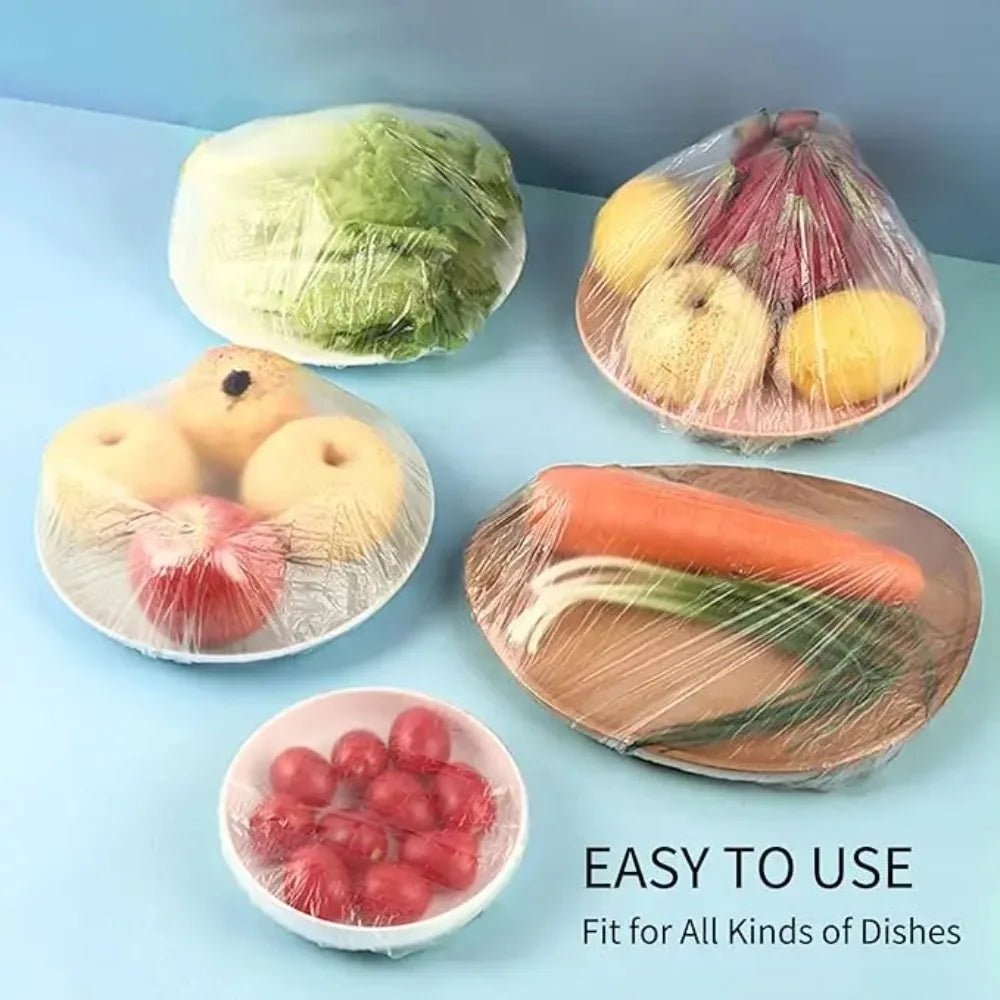 Stretch-Seal Disposable Food Covers | Bowl & Dish Wraps