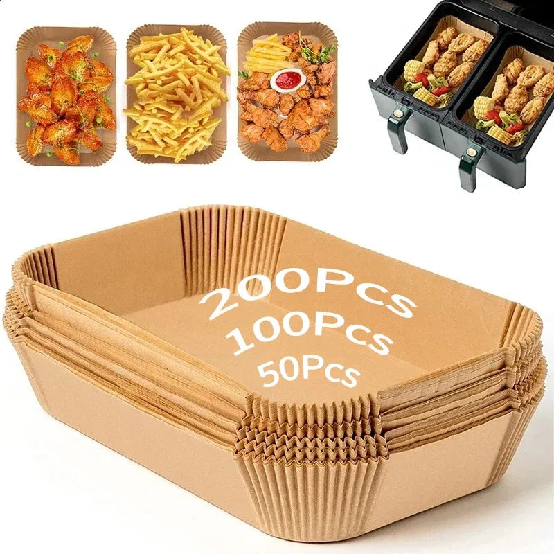 Disposable Air Fryer Paper Liners | Non-Stick & Oil-Proof
