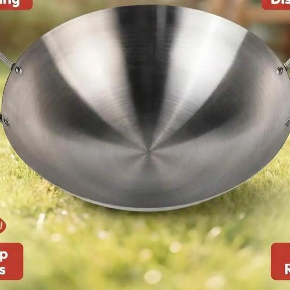 Heavy Duty Stainless Steel Wok
