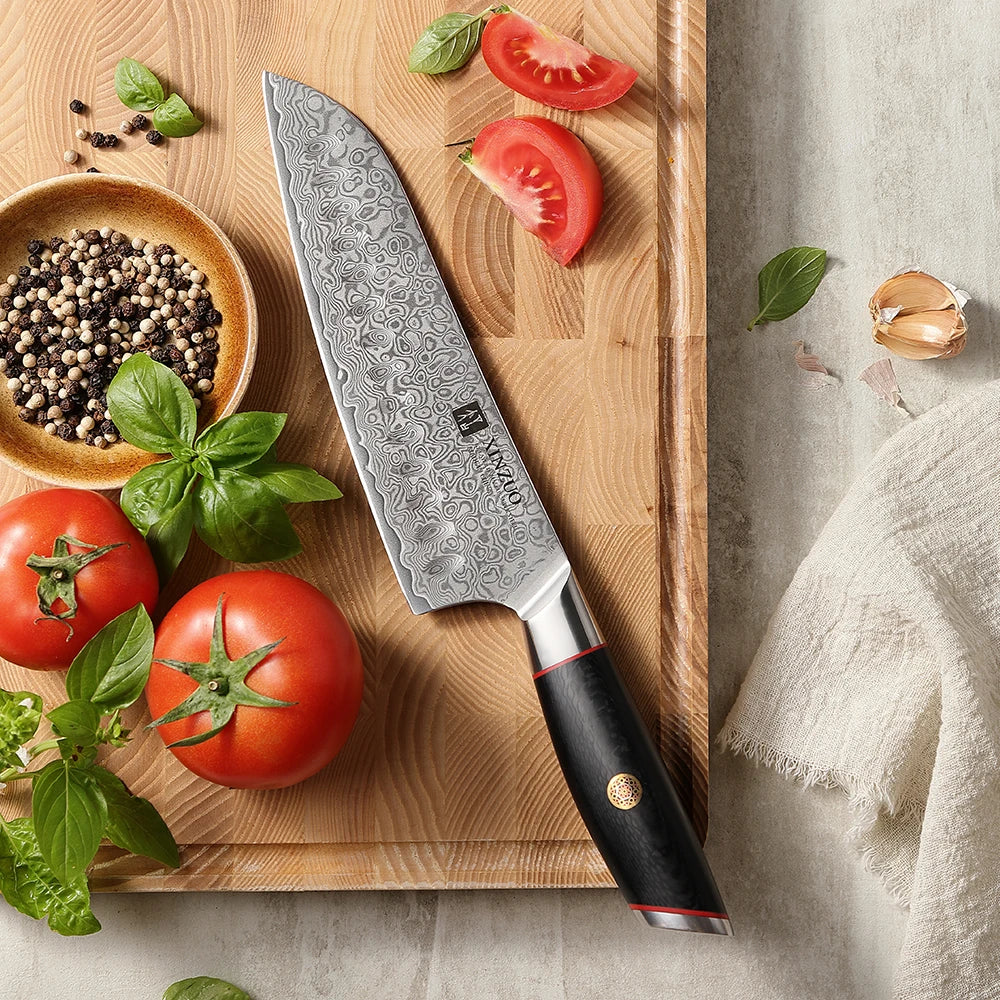 XINZUO 7.3'' Japanese Style Santoku Knife | Artisan Knife