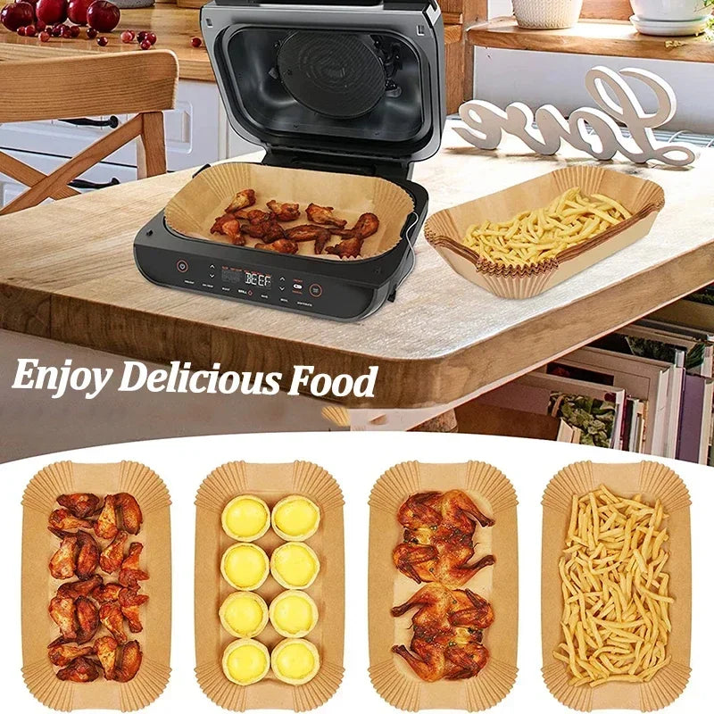 Disposable Air Fryer Paper Liners | Non-Stick & Oil-Proof